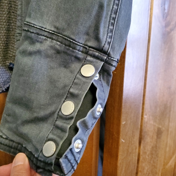 Abercrombie and Fitch Mixed Media Jacket, Size S - Picture 3 of 5